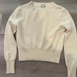 J. Crew Cream Cashmere Sweater XS
